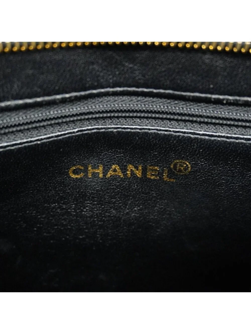 Chanel Tote Reissue Caviar Leather Black Gold